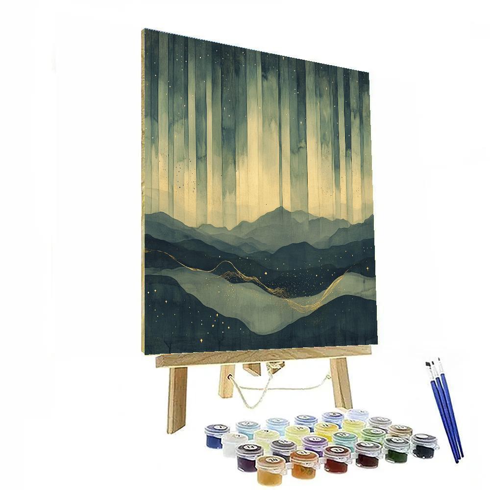 Leonardo Da Vinci Inspired Aurora Veil Studies painting number kit