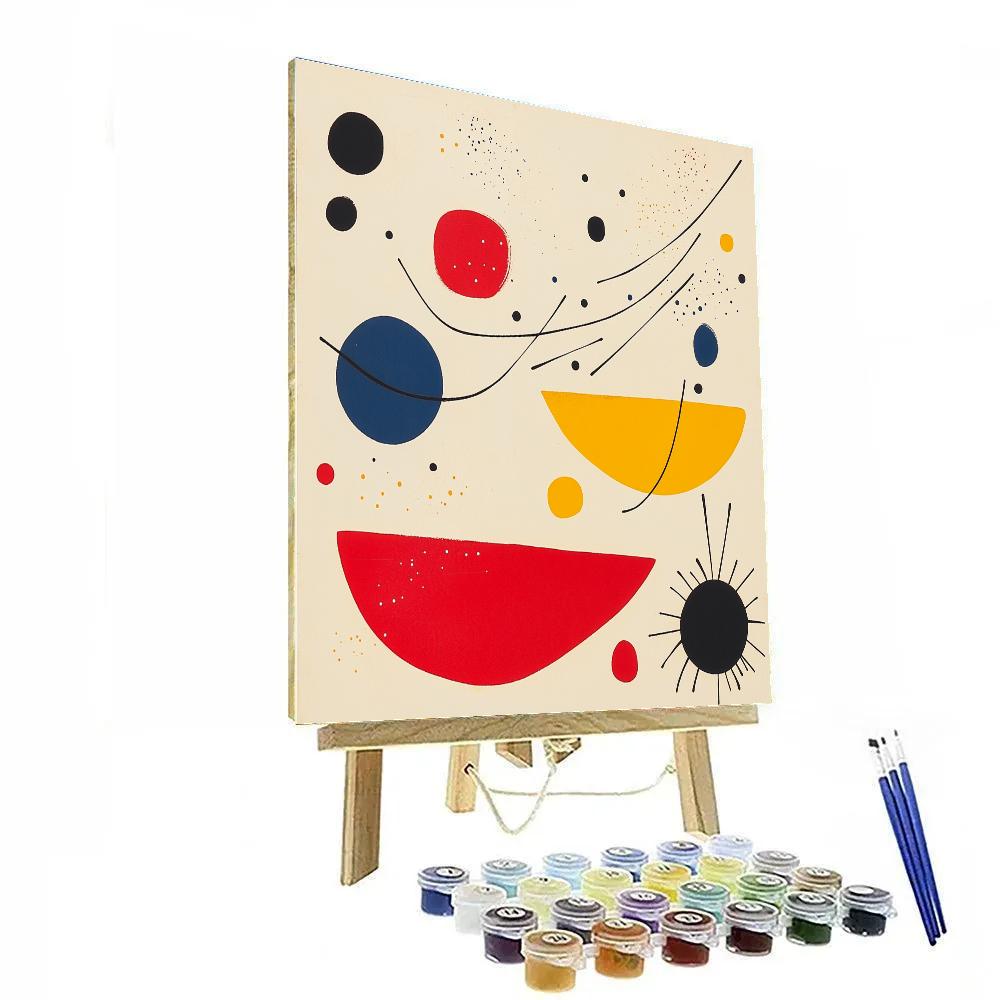 Joan Miró Inspired Nebula Lullaby Of Primary Suns Paint by numbers art