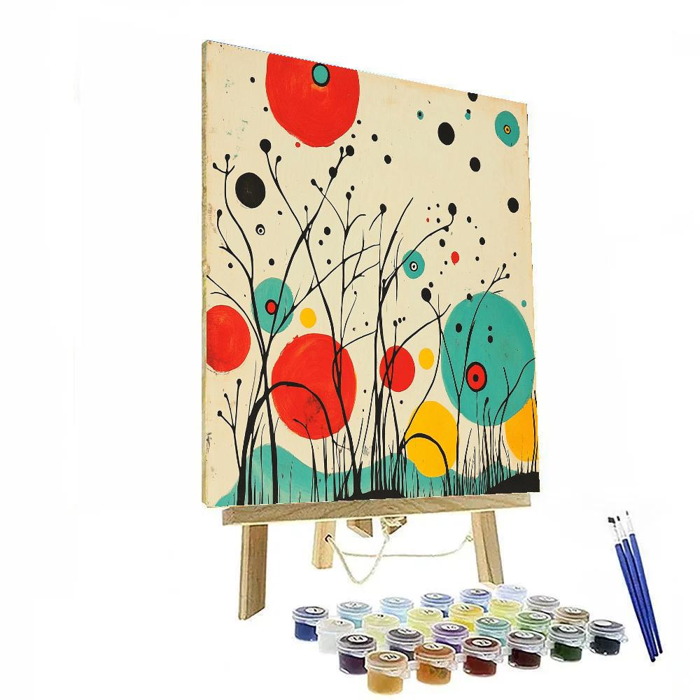 Joan Miró Inspired Quantum Garden Of Invisible Seasons Numbered painting kits