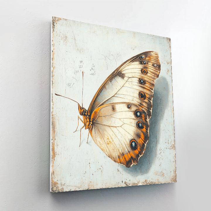 Leonardo Da Vinci Inspired Butterfly Wing Topography Numbered painting kits
