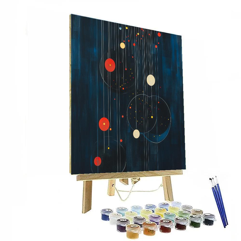 Joan Miró Inspired Eclipse Choir In Silent Orbit painting number kit