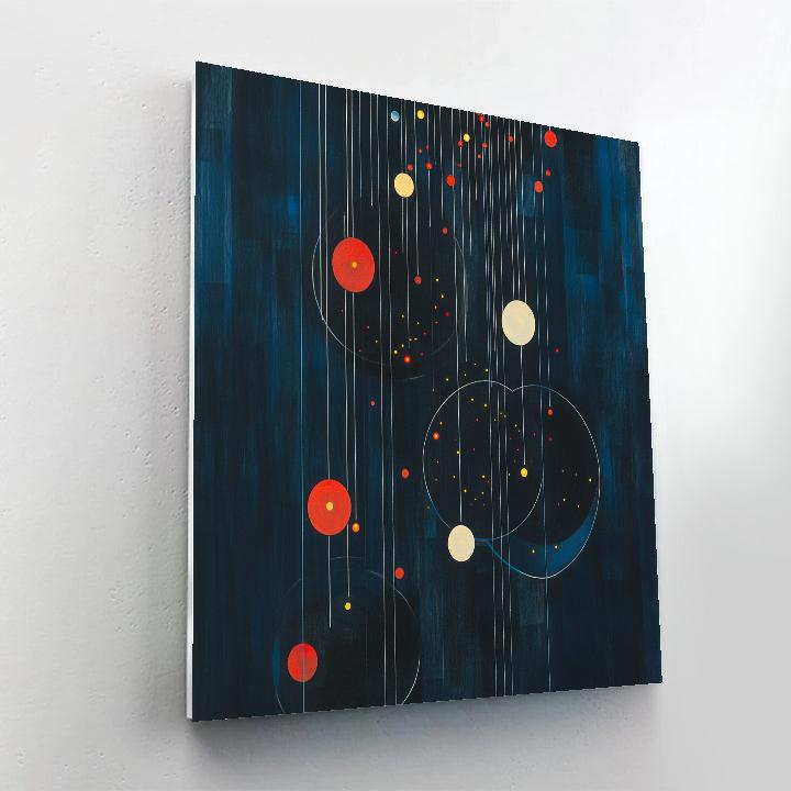 Joan Miró Inspired Eclipse Choir In Silent Orbit painting number kit