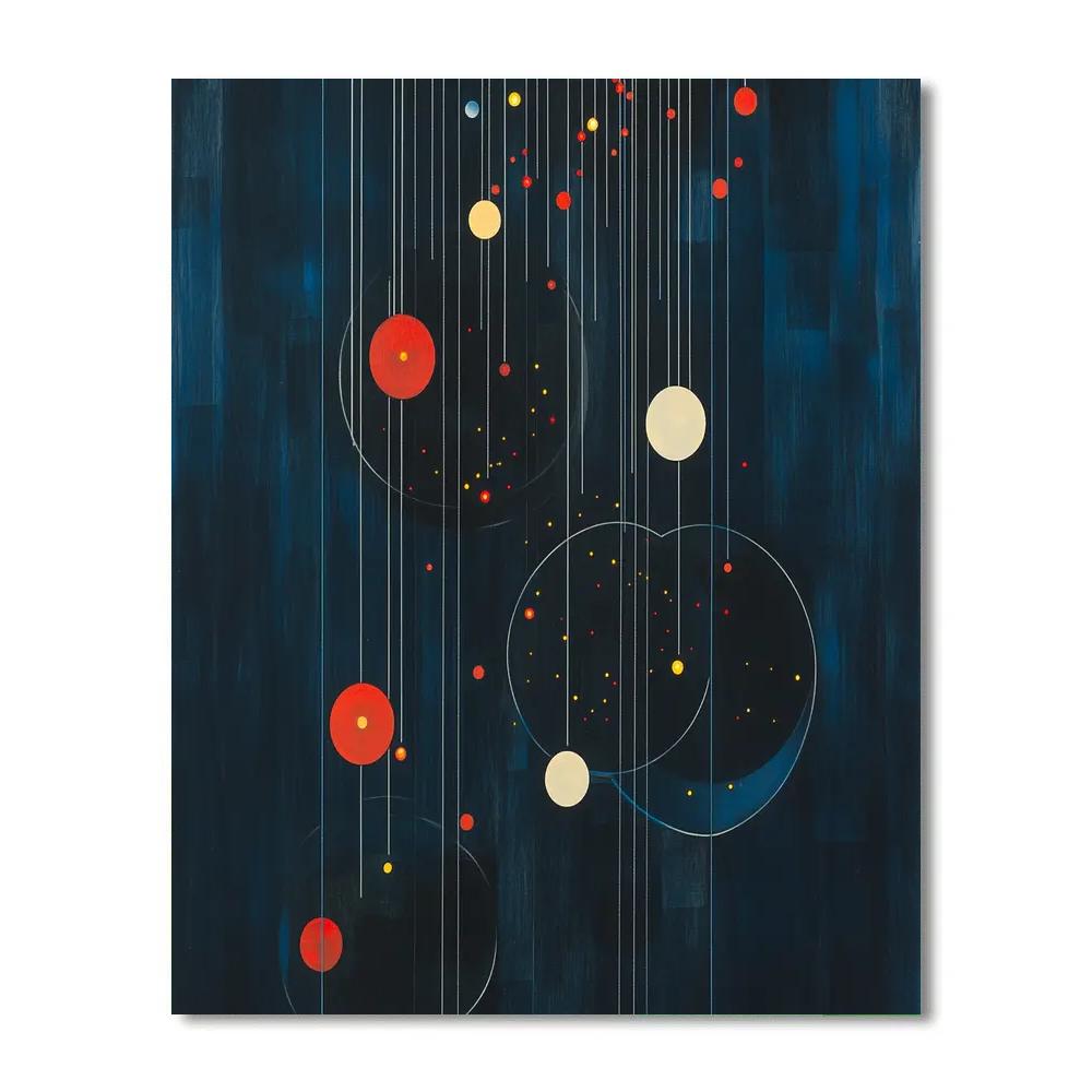 Joan Miró Inspired Eclipse Choir In Silent Orbit painting number kit