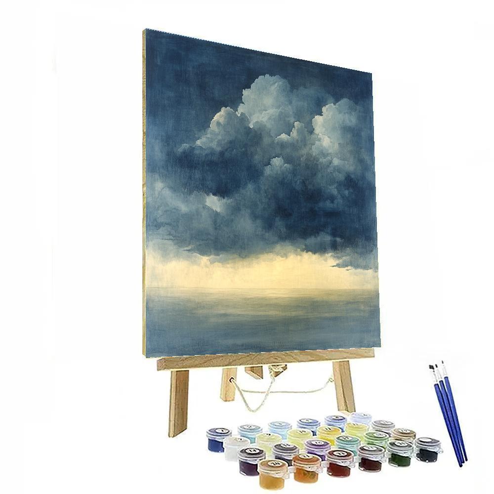 Leonardo Da Vinci Inspired Storm Cloud Cross Sections DIY paint by numbers