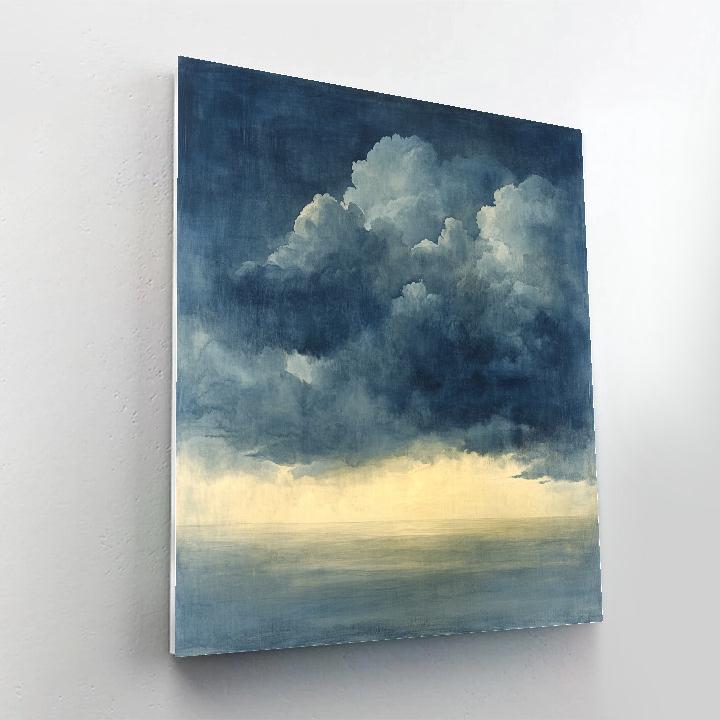 Leonardo Da Vinci Inspired Storm Cloud Cross Sections DIY paint by numbers