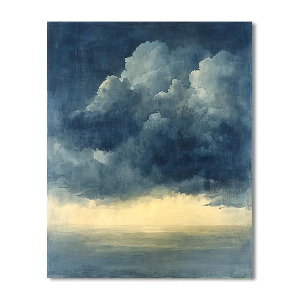 Leonardo Da Vinci Inspired Storm Cloud Cross Sections DIY paint by numbers