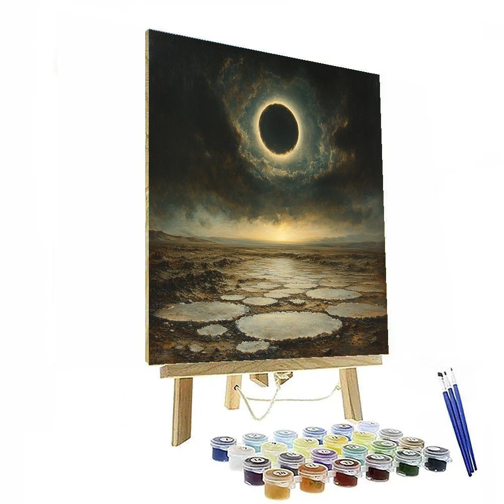 Francisco Goya Inspired Eclipse Over Salted Moor paint by color