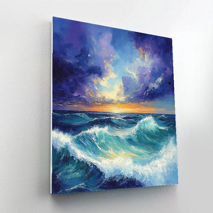 Emily Carr Inspired Stormbreak Over Pacific Edge painting number kit