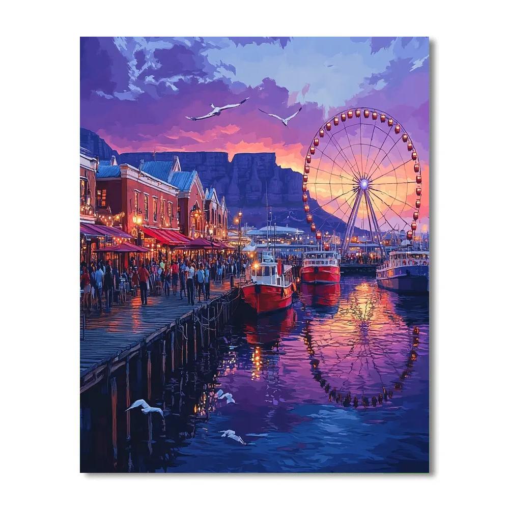Harborfront At V And A Waterfront Cape Town South Africa paint by numbers