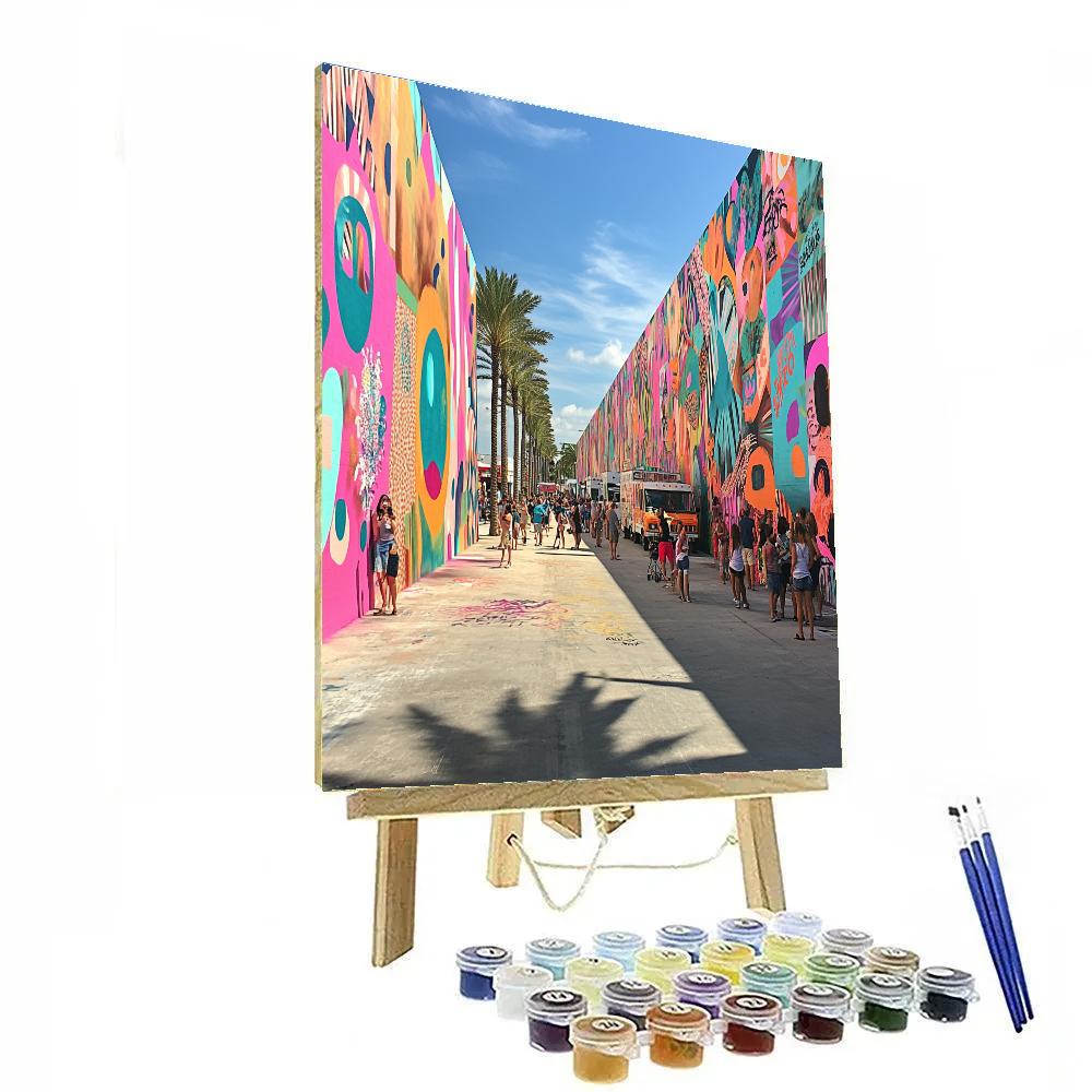 Street Art At Wynwood Walls Miami United States Number painting