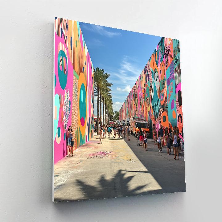 Street Art At Wynwood Walls Miami United States Number painting