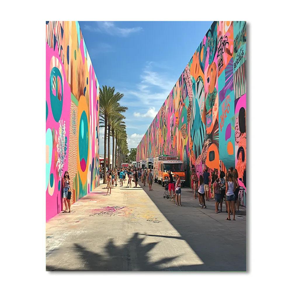 Street Art At Wynwood Walls Miami United States Number painting