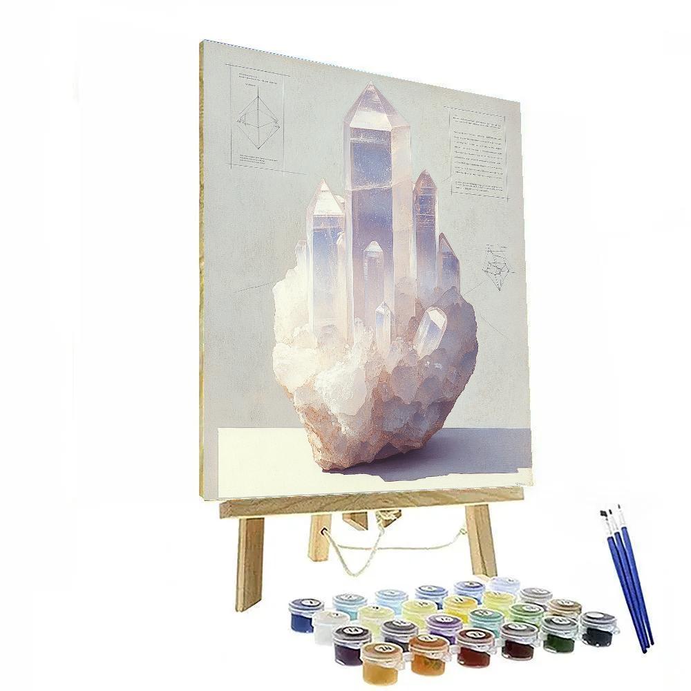 Leonardo Da Vinci Inspired Crystal Lattice Meditation paint by color