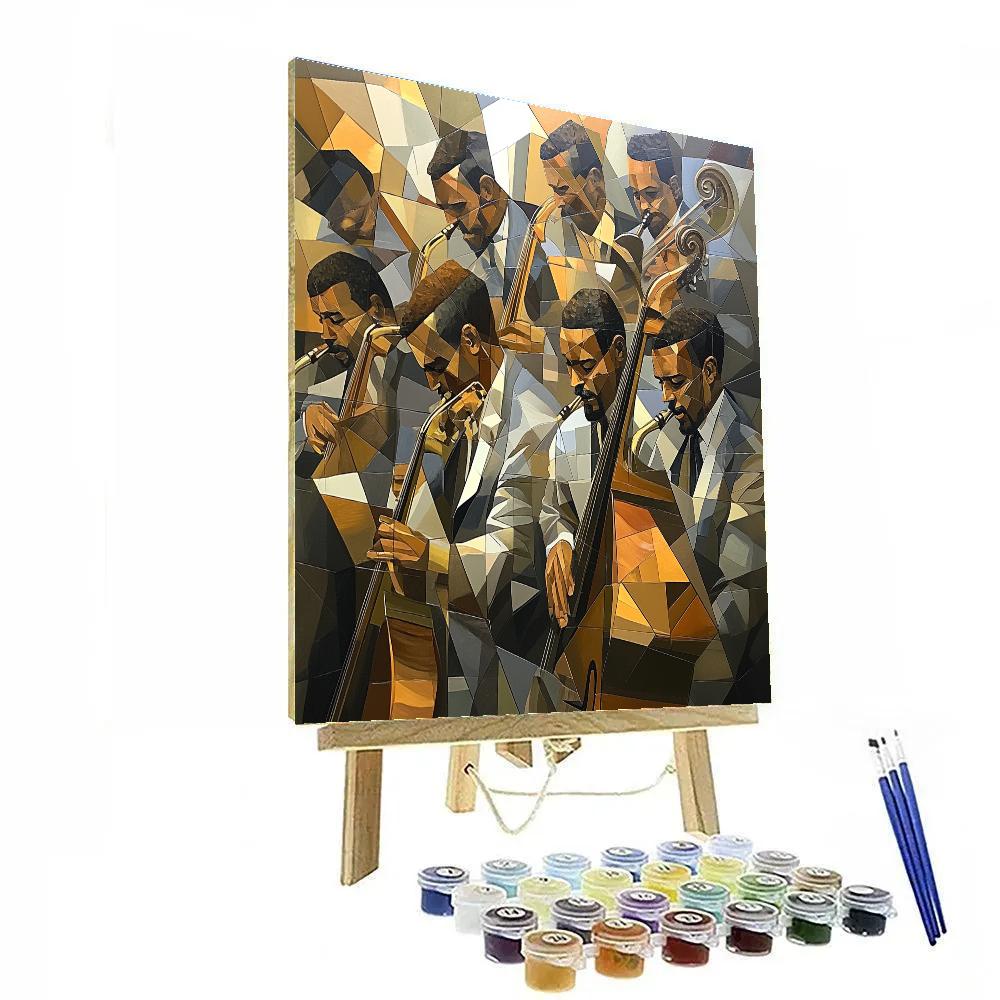 Picasso Inspired Abstract Jazz Band Numbered painting kits