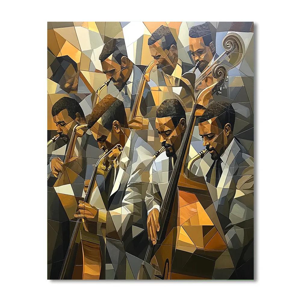 Picasso Inspired Abstract Jazz Band Numbered painting kits