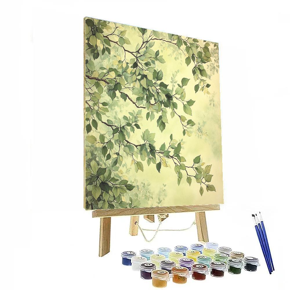 Leonardo Da Vinci Inspired Forest Canopy Breath Painting by numbers kit
