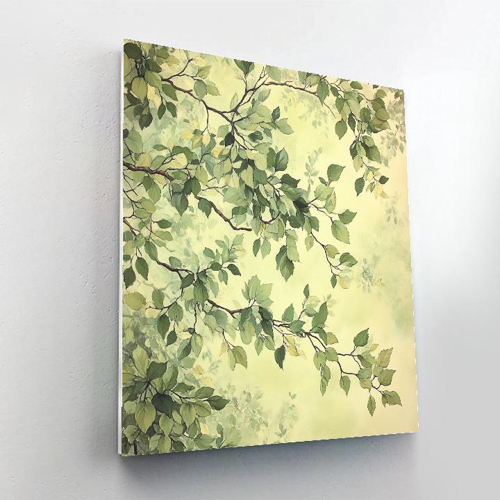 Leonardo Da Vinci Inspired Forest Canopy Breath Painting by numbers kit