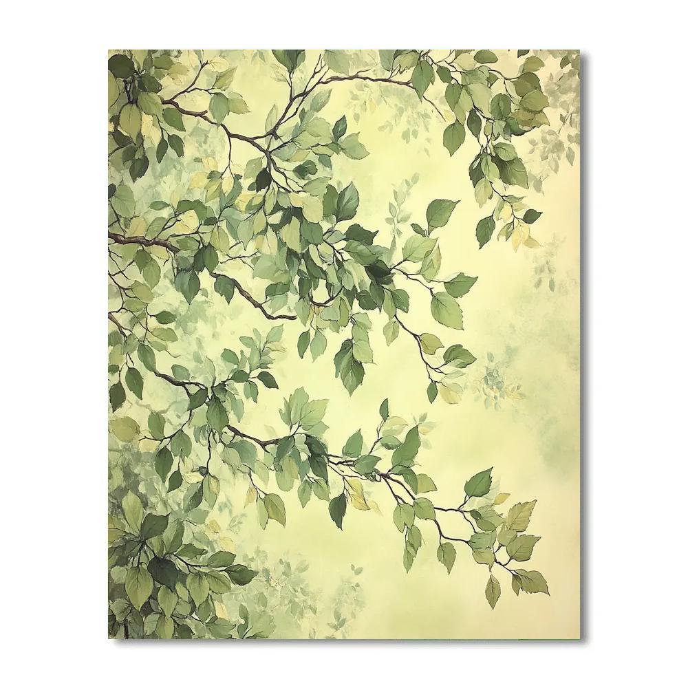Leonardo Da Vinci Inspired Forest Canopy Breath Painting by numbers kit