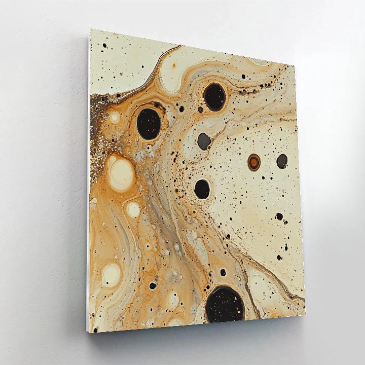 Jackson Pollock Inspired Volcanic Ash Bloom Field paint by numbers