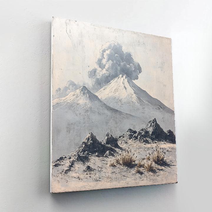 Leonardo Da Vinci Inspired Volcanic Ash Horizon Painting by numbers kit