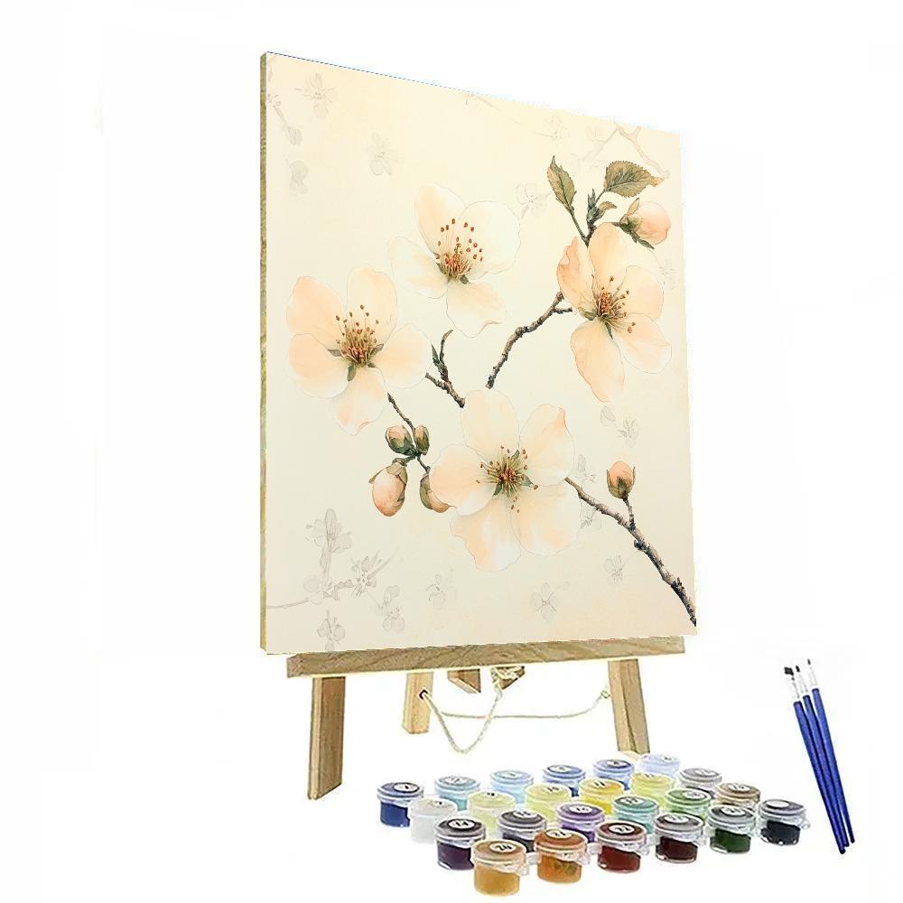 Leonardo Da Vinci Inspired Orchard Blossom Weather Study Numbered painting kits