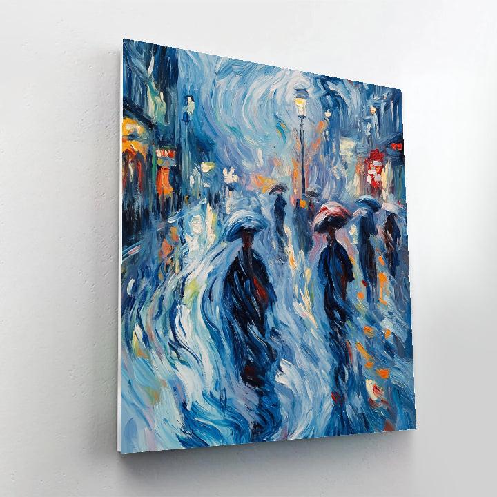 Edvard Munch Inspired Emotional Rainstorm paint by numbers