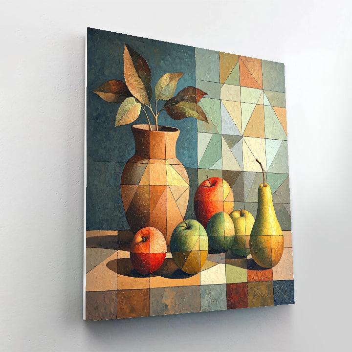 Pablo Picasso Inspired Prism Orchard Still Life Paint by numbers art