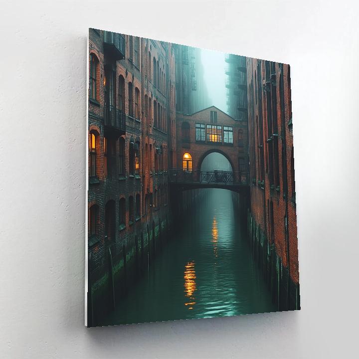 Historic Warehouse District Speicherstadt Hamburg Germany Painting by numbers kit