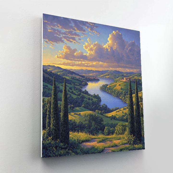 Raphael Inspired Celestial Harmonic Valley DIY paint by numbers