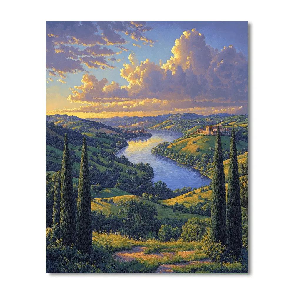 Raphael Inspired Celestial Harmonic Valley DIY paint by numbers