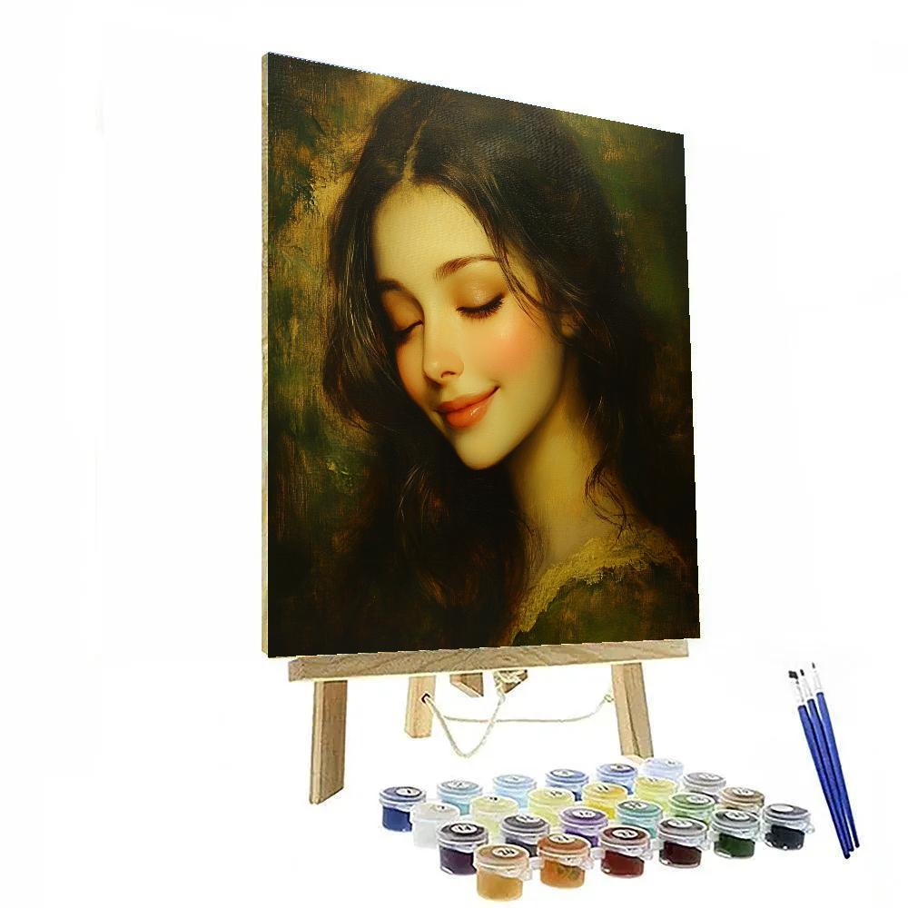 Leonardo Da Vinci Inspired Renaissance Portrait paint by color