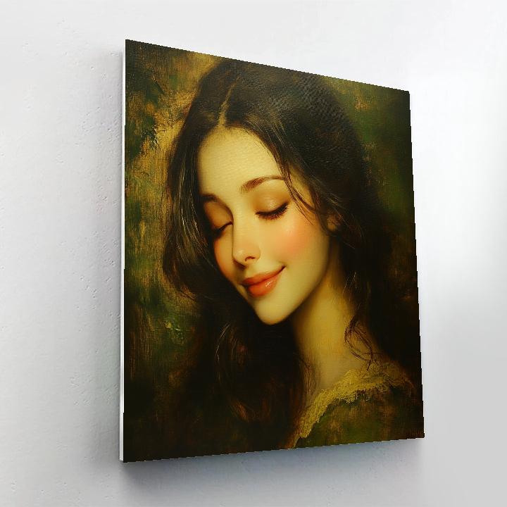 Leonardo Da Vinci Inspired Renaissance Portrait paint by color