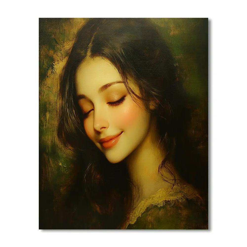 Leonardo Da Vinci Inspired Renaissance Portrait paint by color