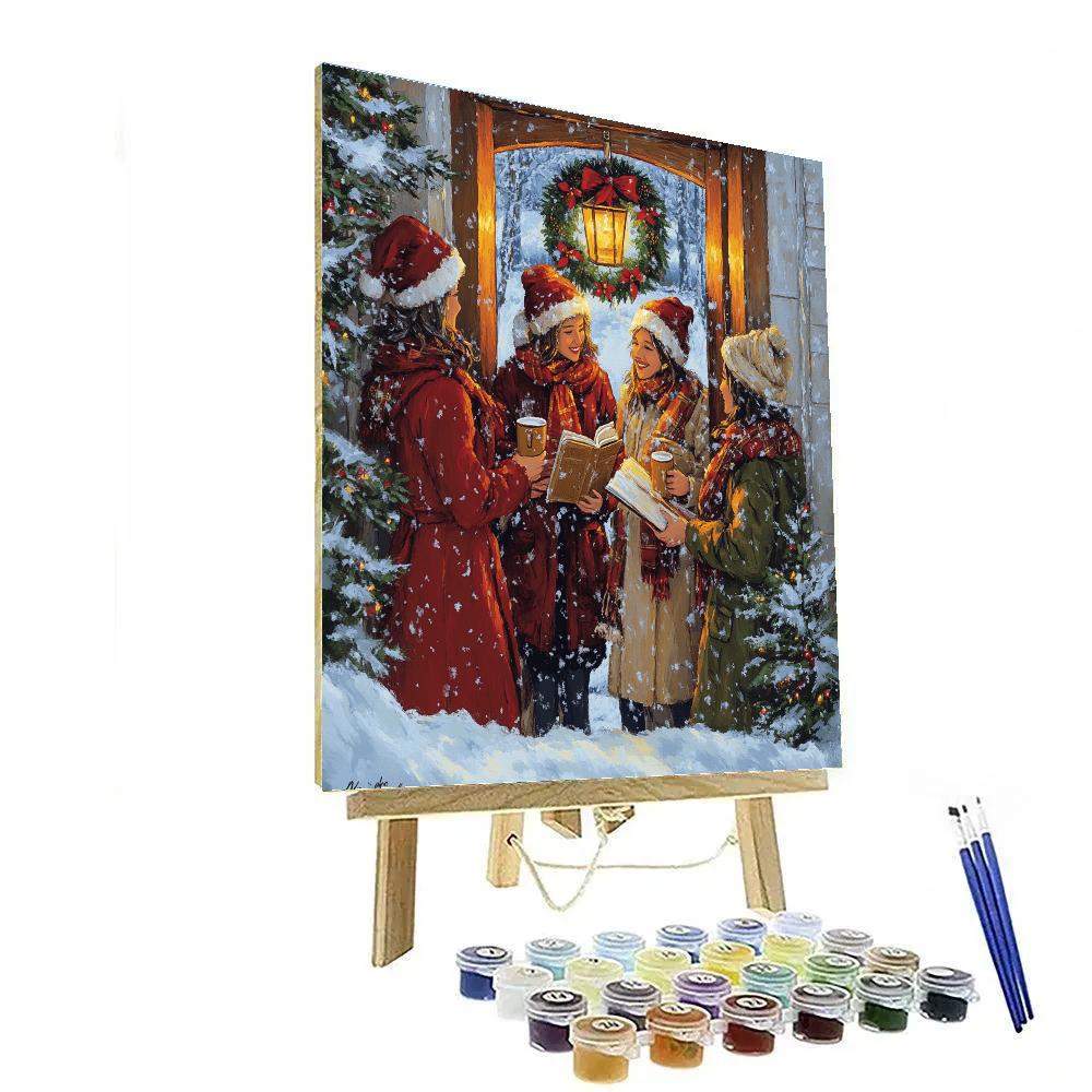 Wreathlit Welcome painting number kit