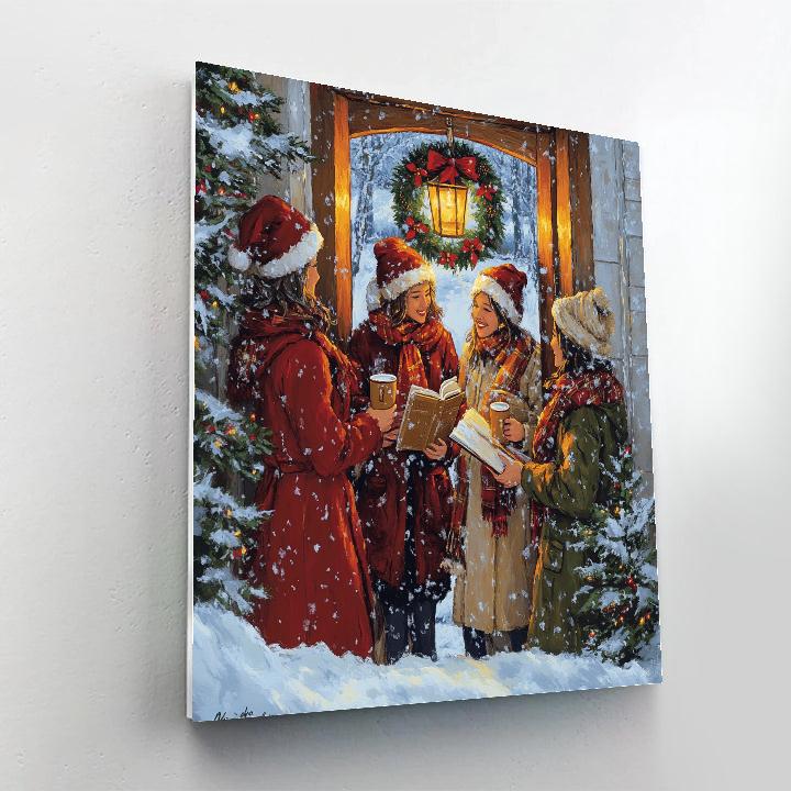 Wreathlit Welcome painting number kit