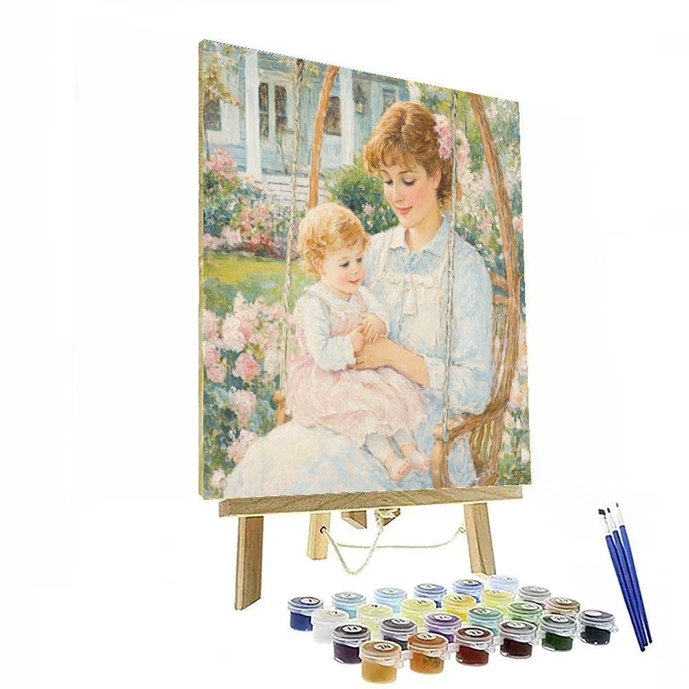 Mary Cassatt Inspired Mother And Child Painting by numbers kit