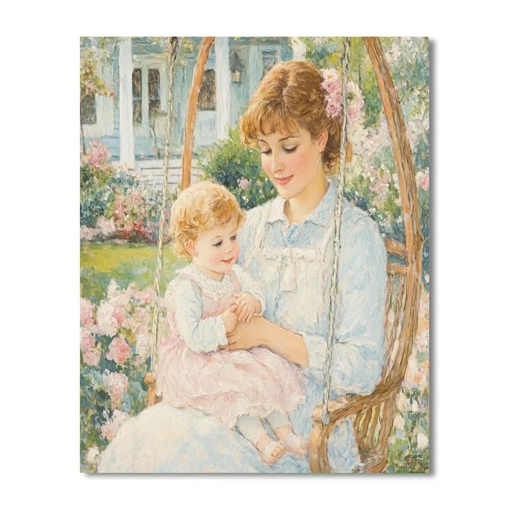Mary Cassatt Inspired Mother And Child Painting by numbers kit