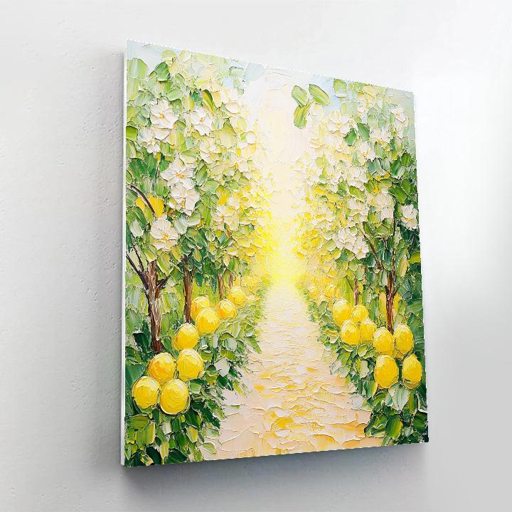 Claude Monet Inspired Orchard Path At Noon paint by number