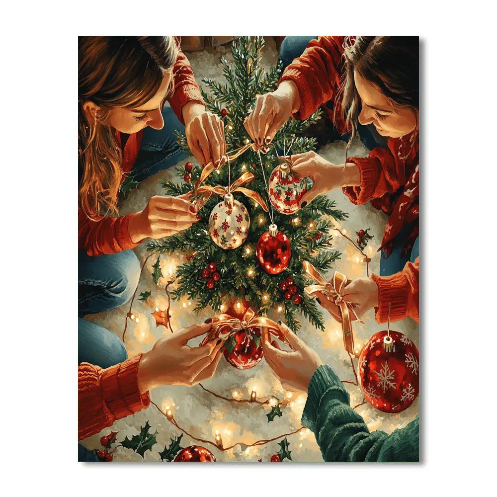 Ornament Exchange DIY paint by numbers