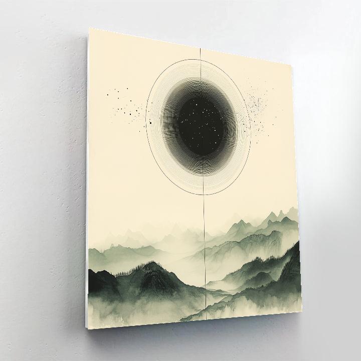 Zhao Mengfu Inspired Celestial Ink Resonance Field Painting by numbers kit