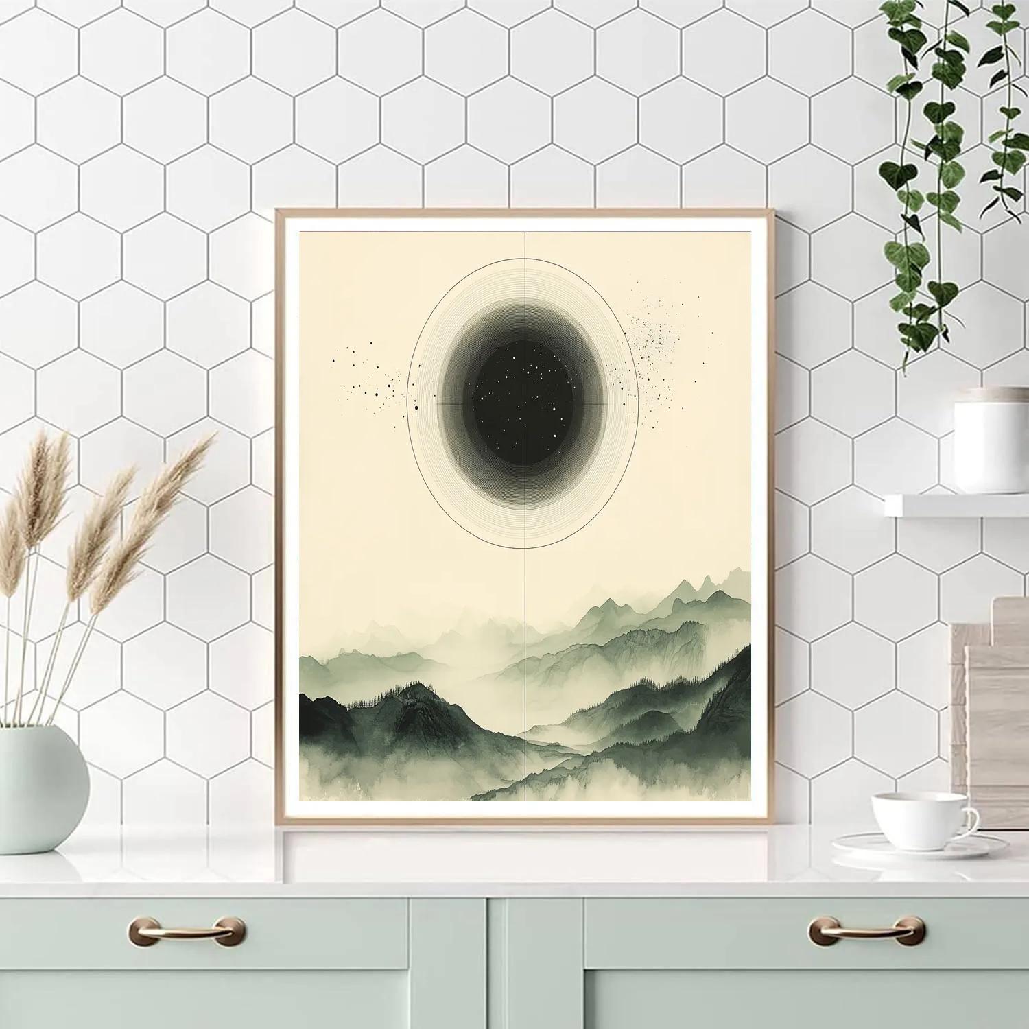 Zhao Mengfu Inspired Celestial Ink Resonance Field Painting by numbers kit