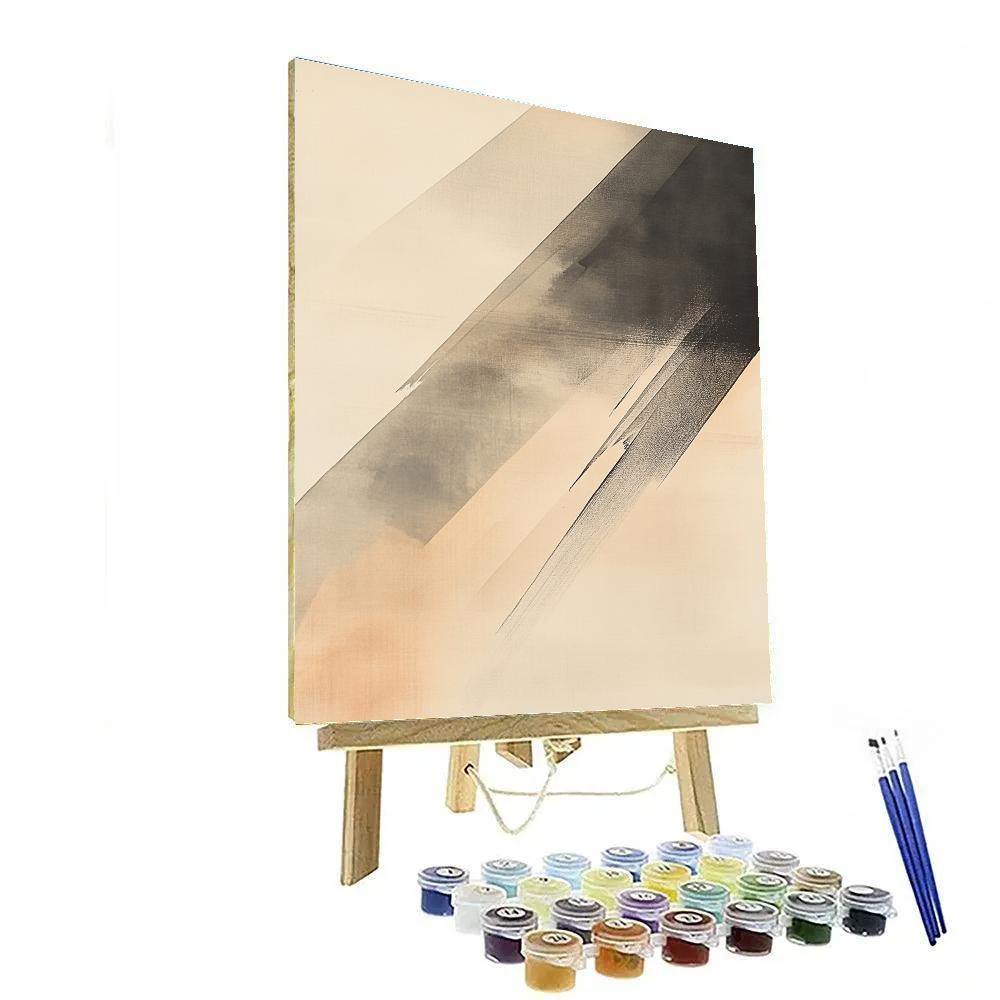 Zhao Mengfu Inspired Time Mist In Silent Ink paint by number