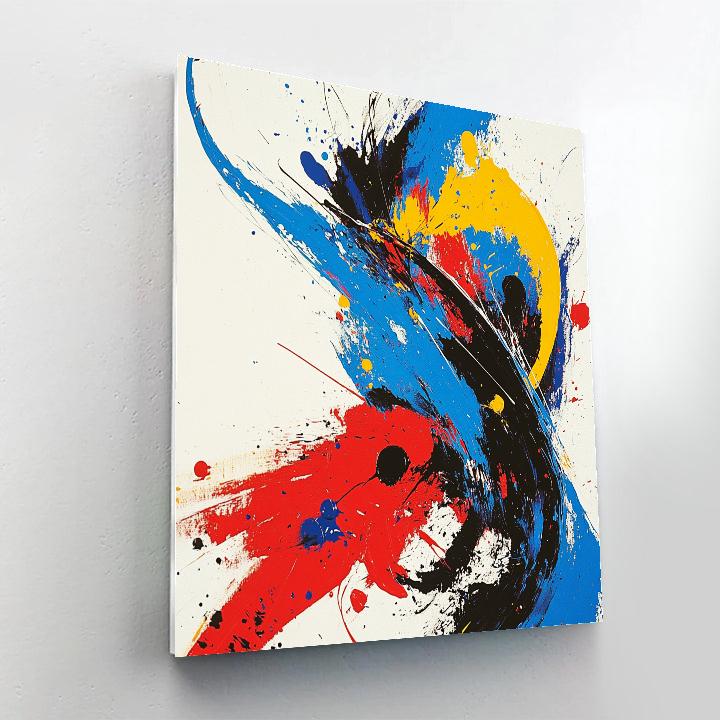Jackson Pollock Inspired Sports Event Energy Painting by numbers kit