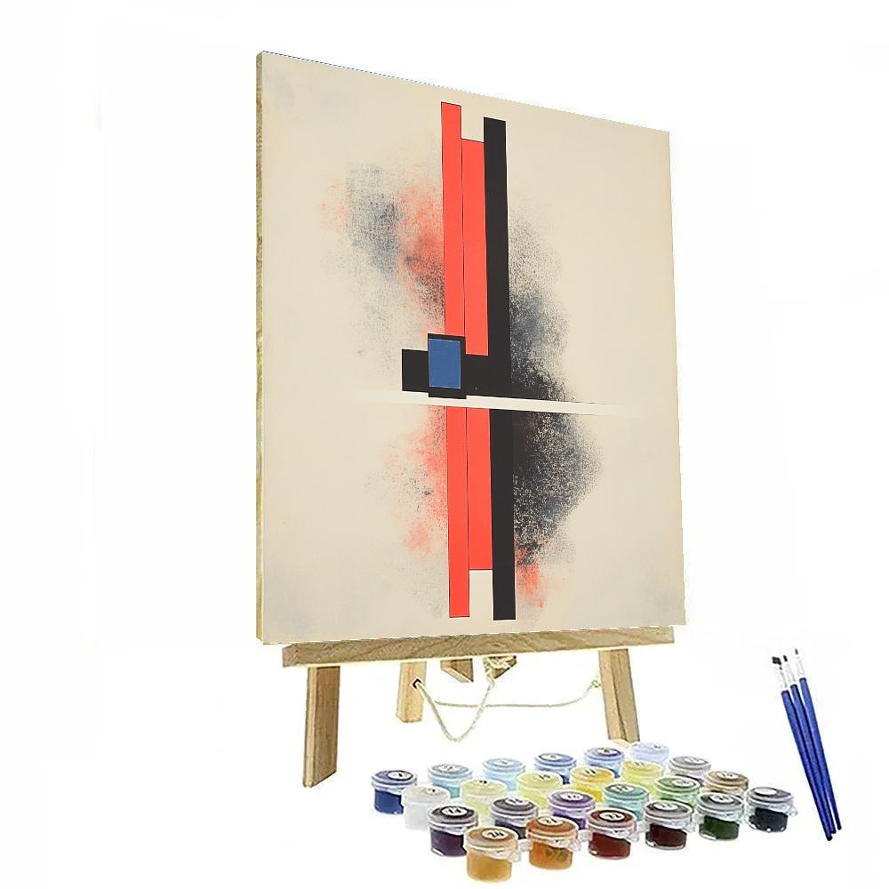 Kazimir Malevich Inspired Pulsar Rhythm Grid paint by color