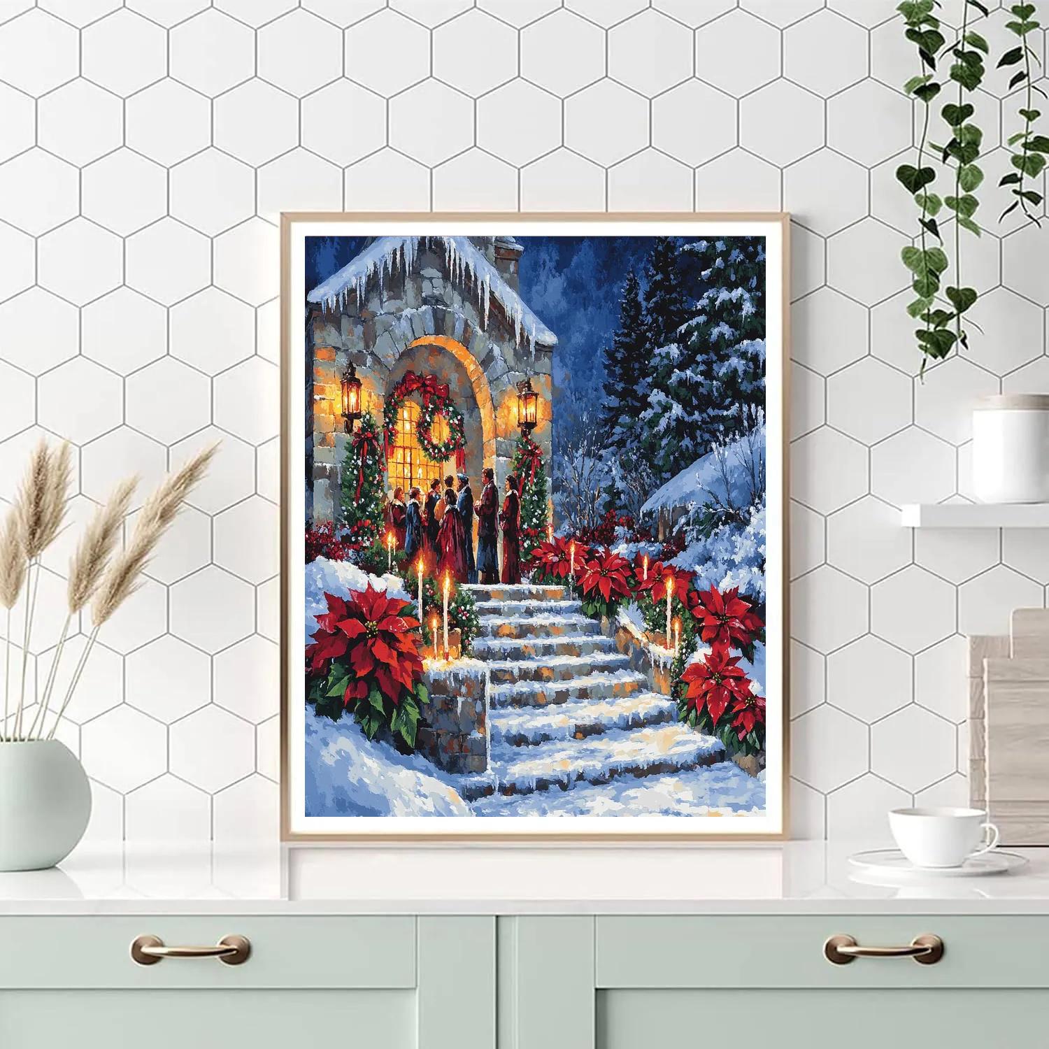 Midnight Mass Steps painting number kit