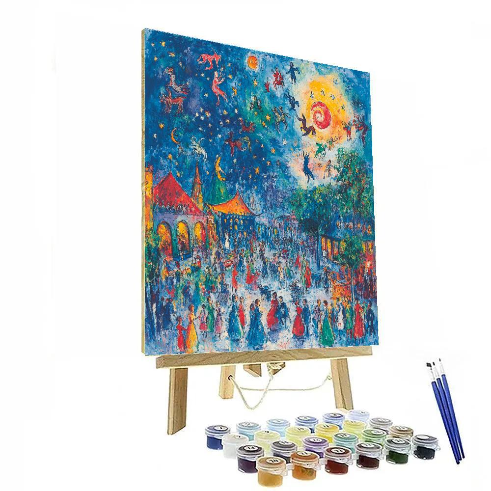 Marc Chagall Inspired Dreamlike Festival Number painting