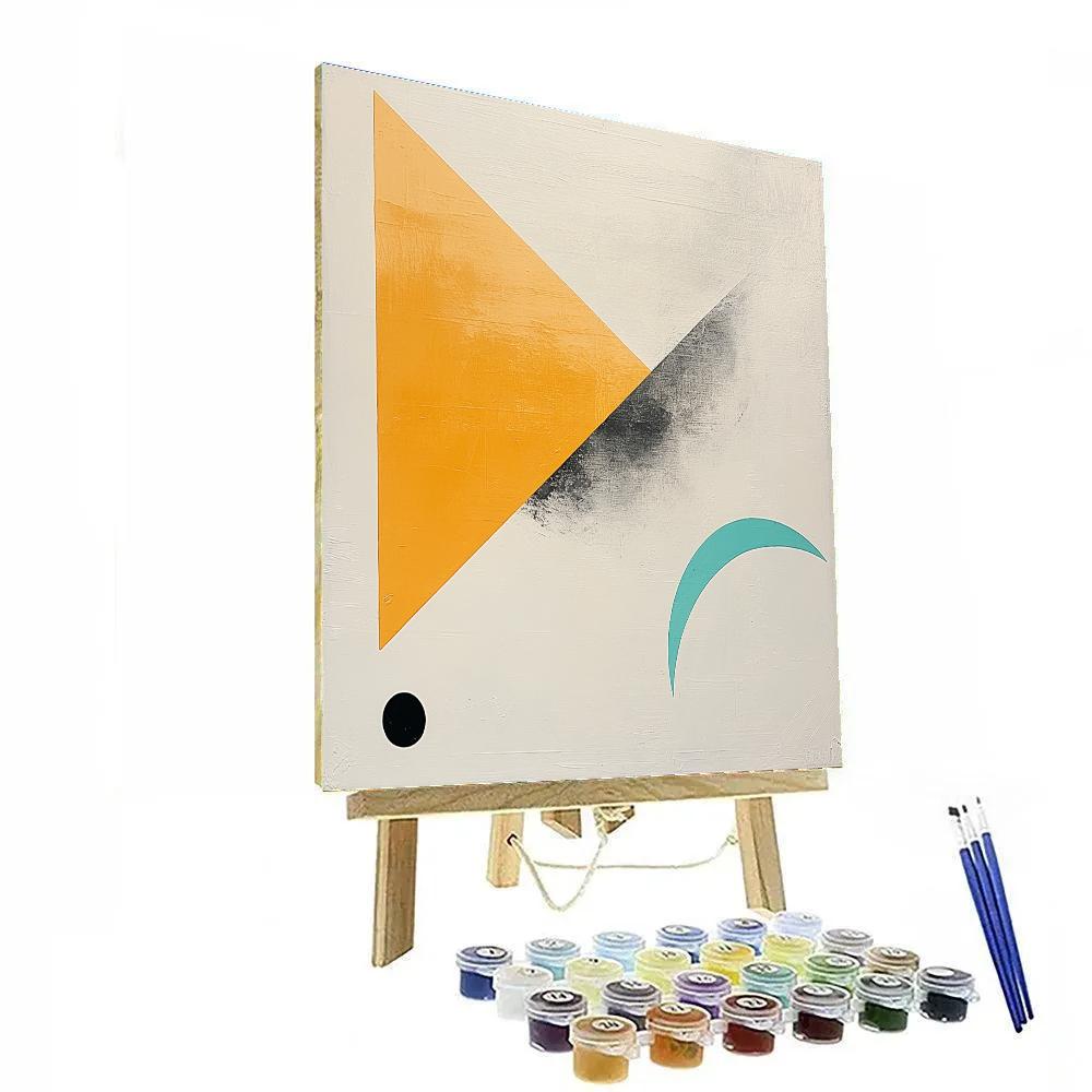 Kazimir Malevich Inspired Nebula Compression Field paint by number