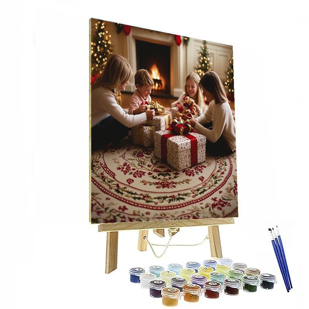 Ribbon Wrapped Surprise painting number kit