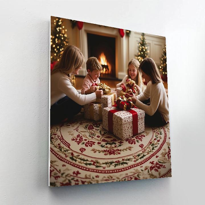 Ribbon Wrapped Surprise painting number kit