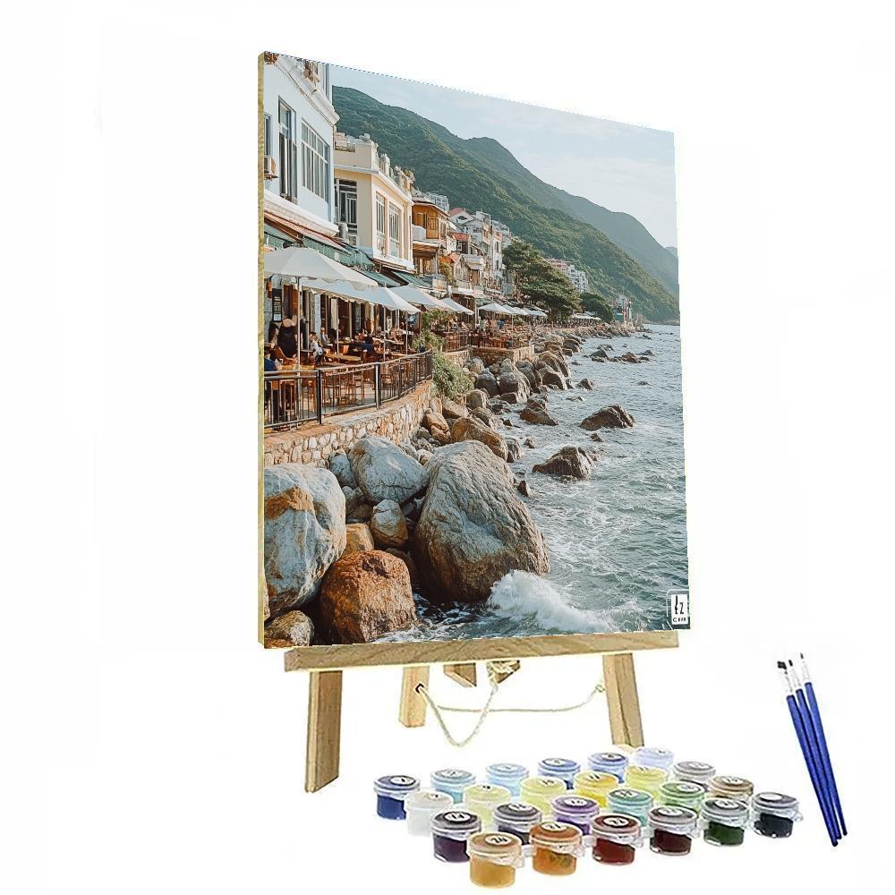 Clifftop Promenade In Stanley Hong Kong China Paint by numbers art